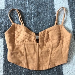 Light Orange Crop Top -Size S